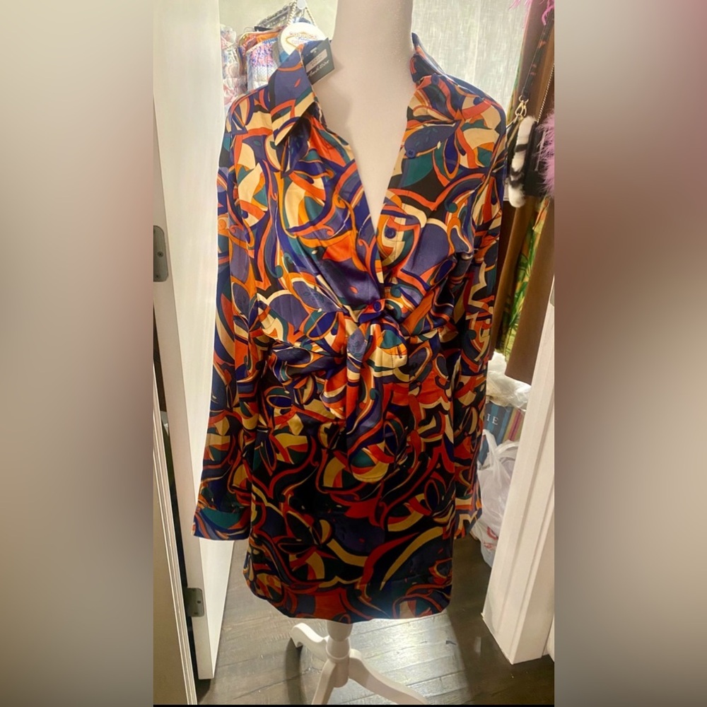 Multicolor Abstract Women's Matching Set NWT ❤️💜